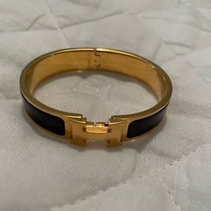 Authentic small HERMES H click bangle